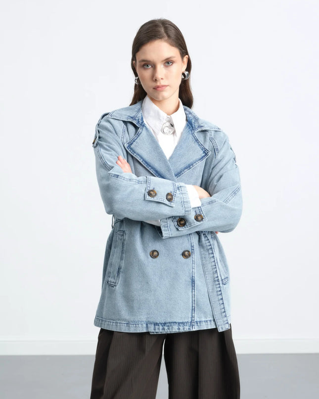 Double-Breasted Trench Coat