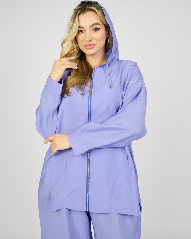 Hooded zippered set