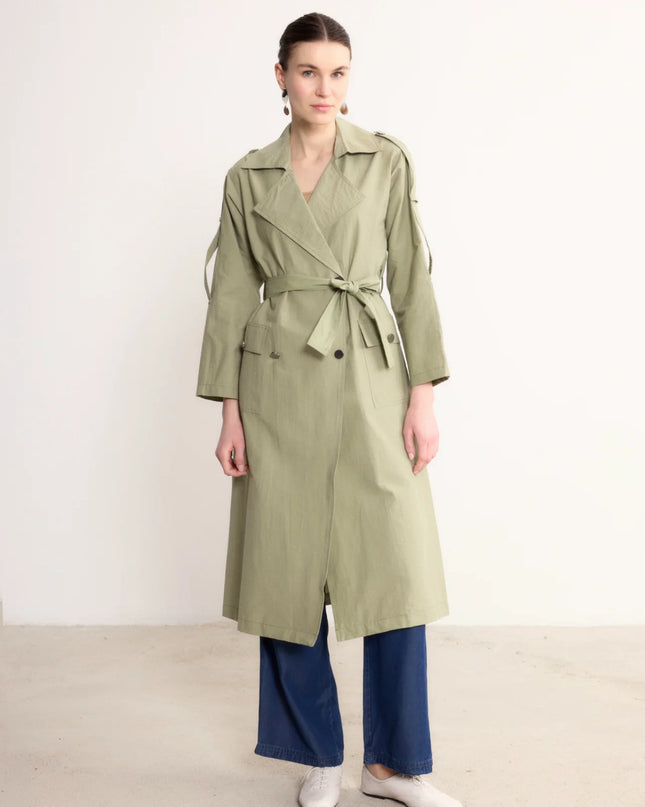 Modern Cutout Trench Coat