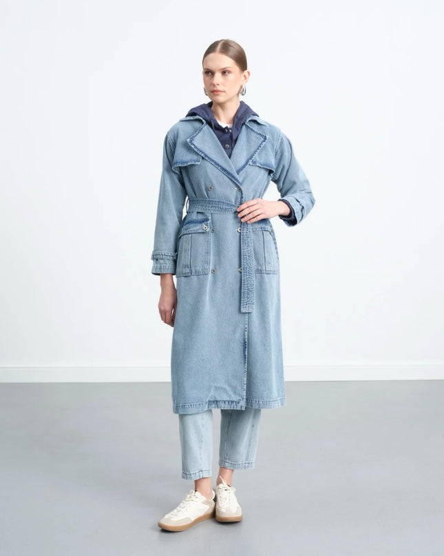 Denim Trench Coat