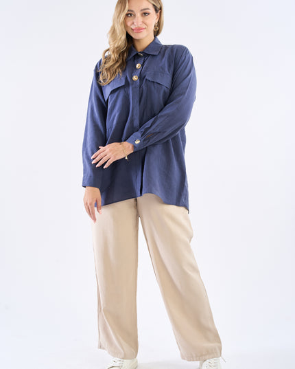 Golden buttons shirt