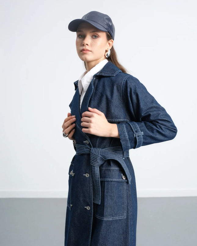 Denim Trench Coat