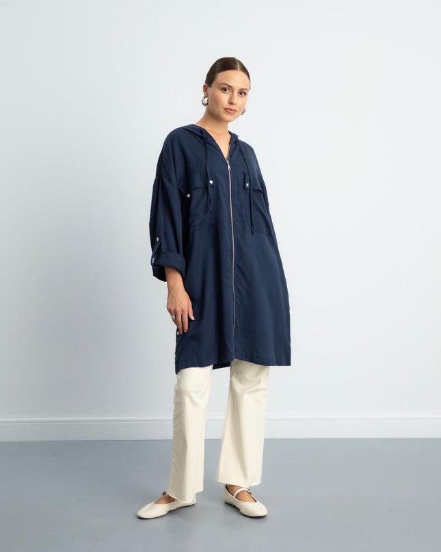 Buttoned Longline Shirt