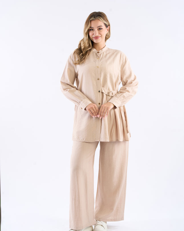 Crinkle set with belt
