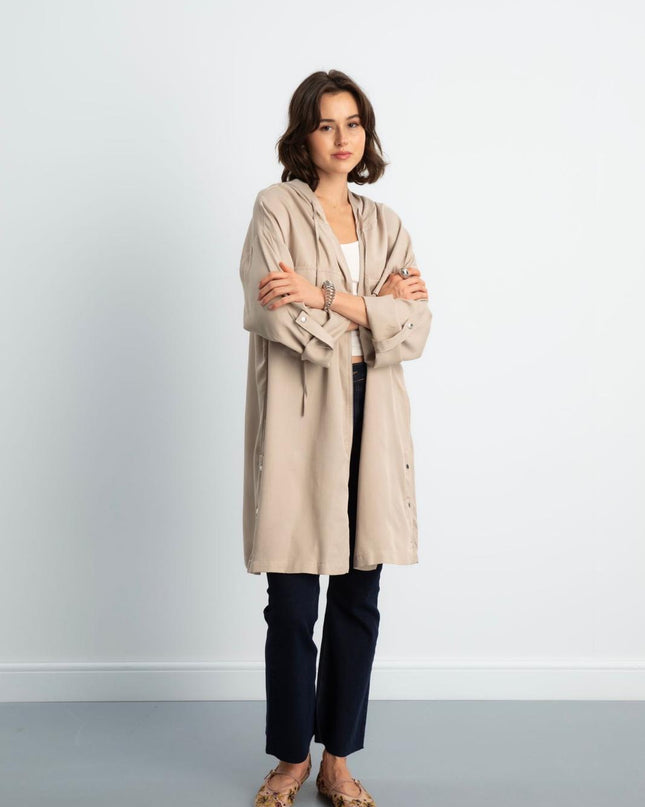 Buttoned Longline Shirt