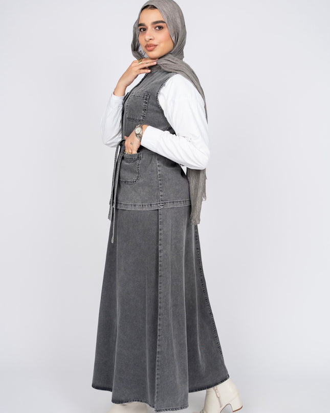 Vest skirt set