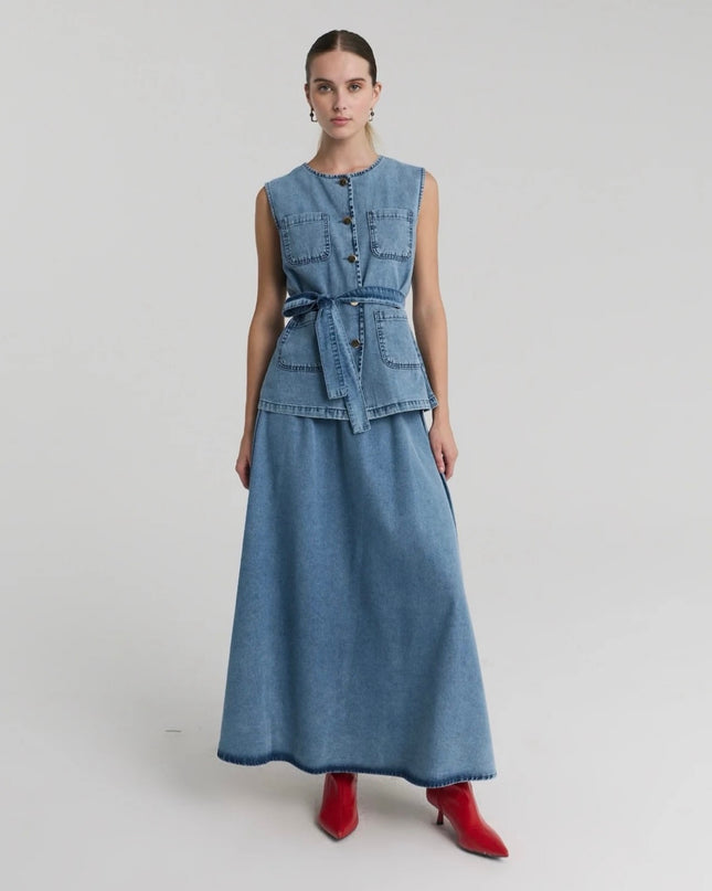 Vest skirt set