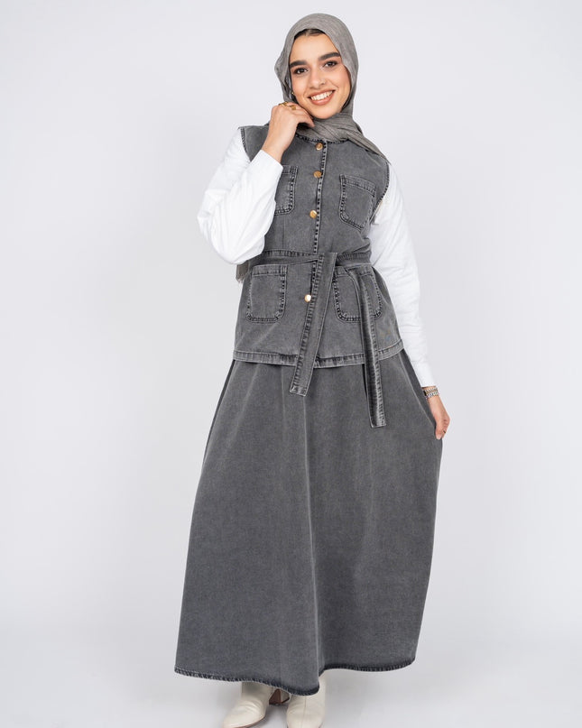 Vest skirt set