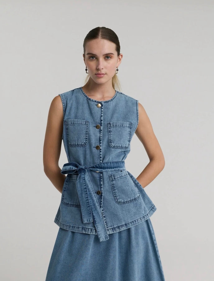 Vest skirt set