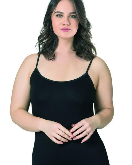 Essential Curvy Cotton Top - Black