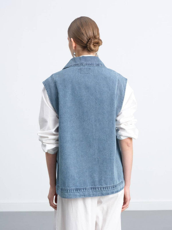 Denim Tailored Vest
