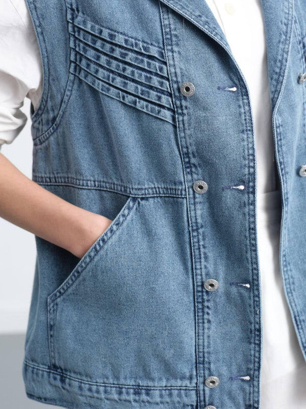 Denim Tailored Vest