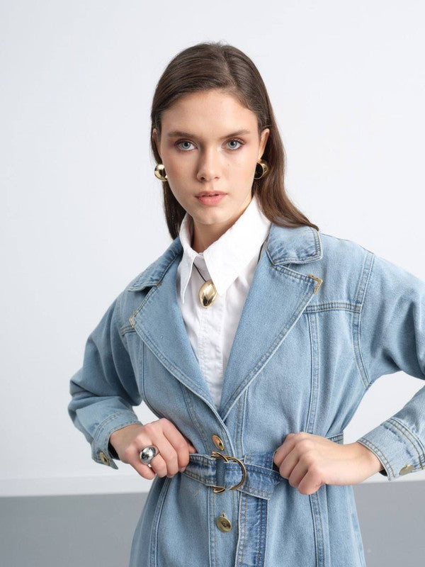 Classic Denim Trench