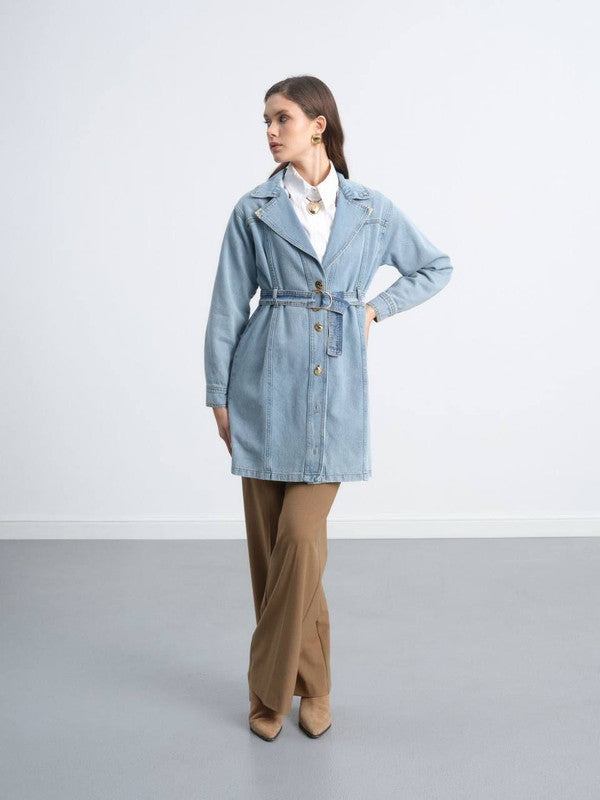 Classic Denim Trench