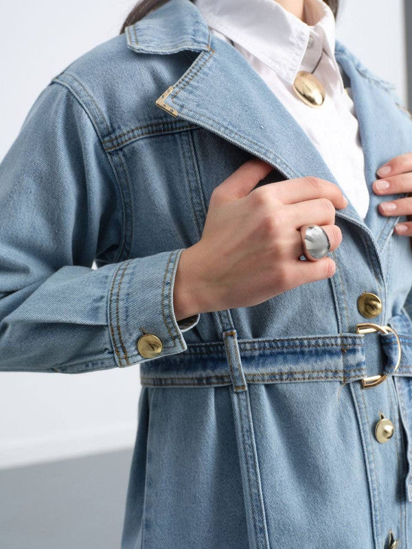 Classic Denim Trench