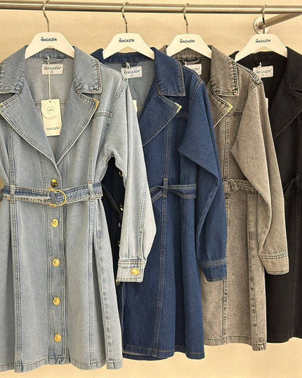 Classic Denim Trench