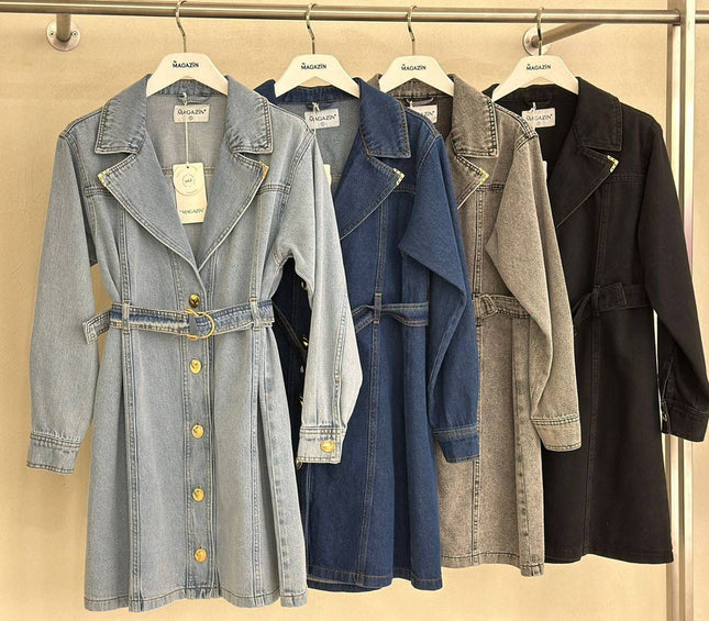 Classic Denim Trench