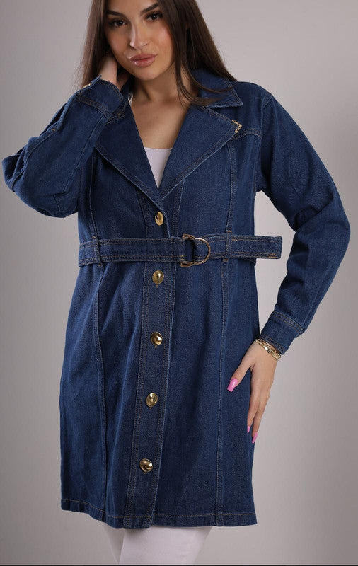 Classic Denim Trench