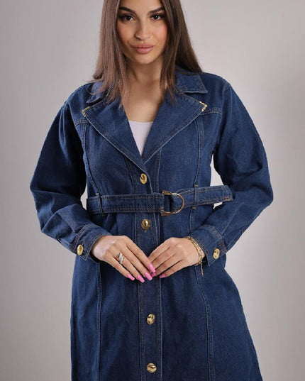 Classic Denim Trench
