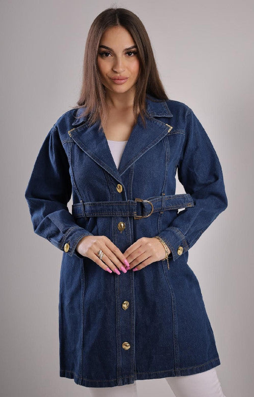 Classic Denim Trench