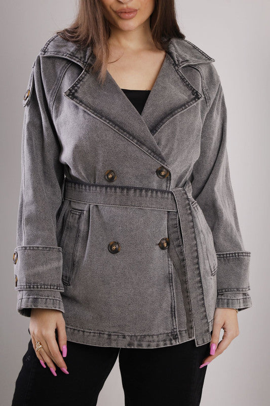 Double-Breasted Trench Coat